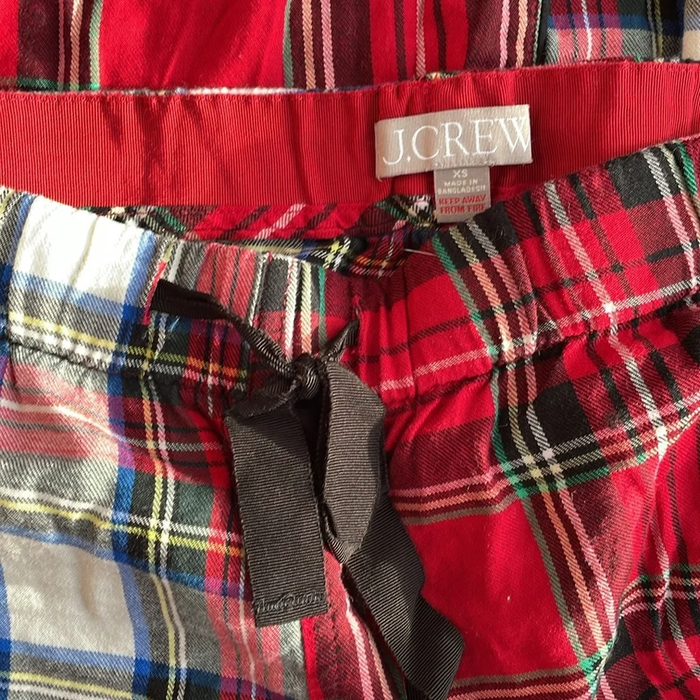 J. Crew Flannel Pajama Set XS - Picture 3 of 3